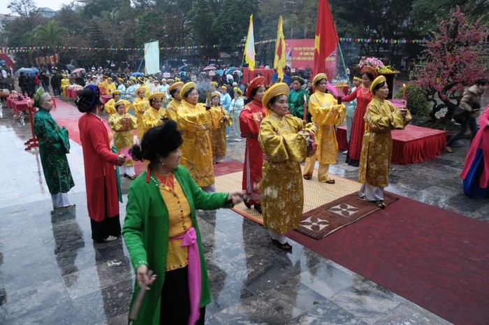 Các ban tế phường Quang Trung, Trung Liệt ( Đống Đa), Giảng Võ ( Ba Đình) và Yên Tử ( Quảng Ninh) lần lượt hành lễ